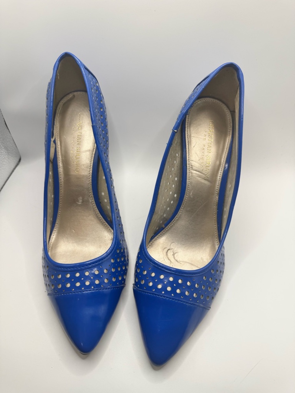Christian Siriano Blue heels Size 9 1/2